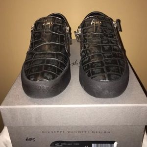 Giuseppe Zanotti Anthracite Low Top Sneaker