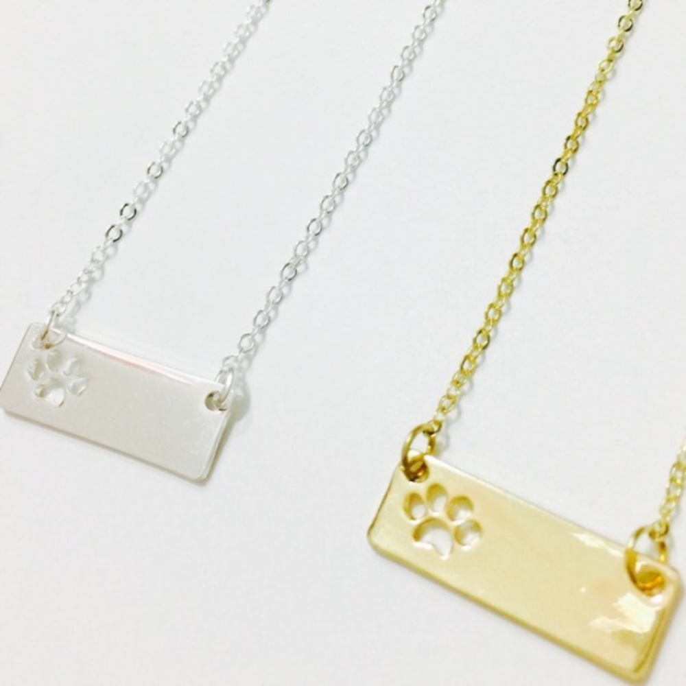 Paw Bar Necklaces