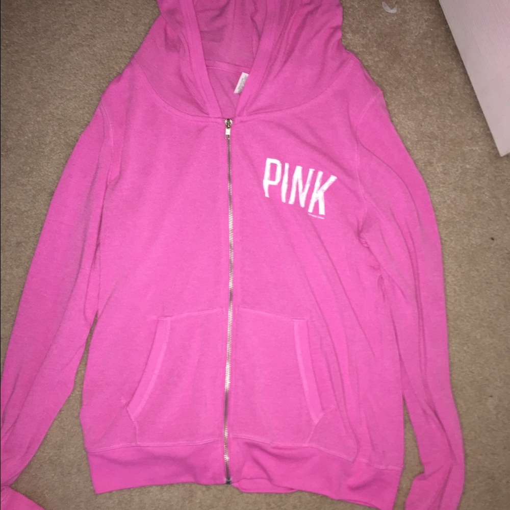 Pink Victoria secret zip up