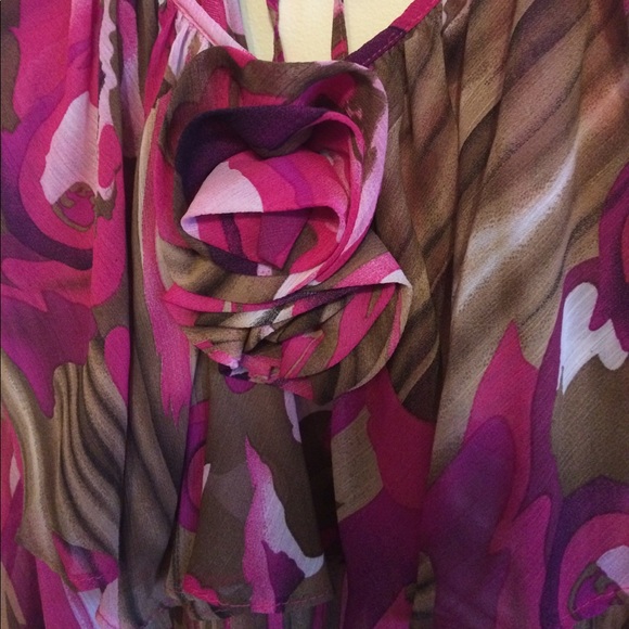 Floral Flowy Print Dress - Picture 2 of 5