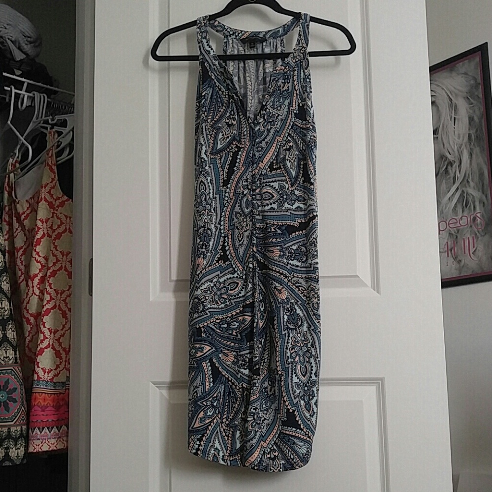 Patterned Sleeveless Dress