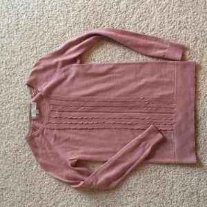 Ruffle front sweater