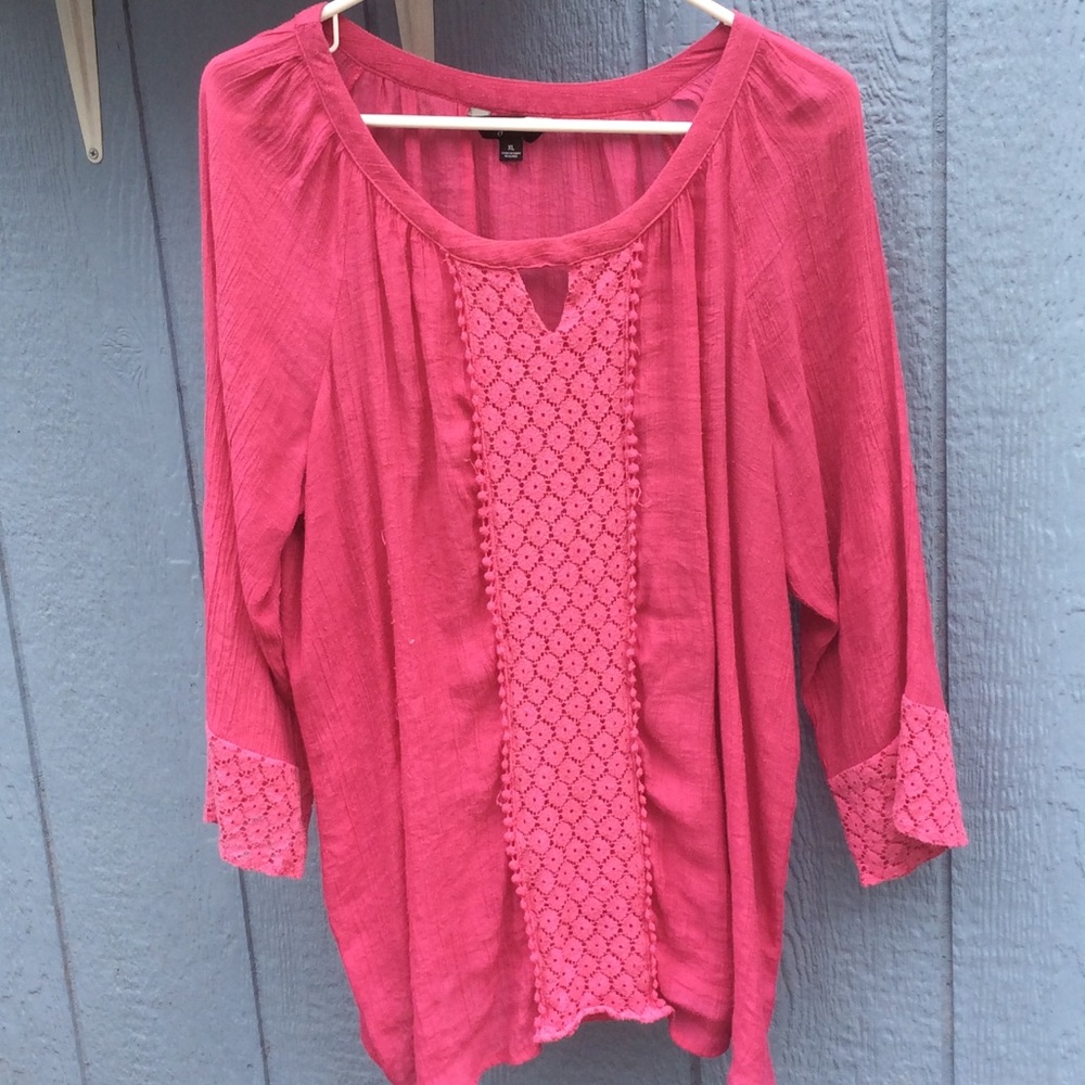 Pink Boho top