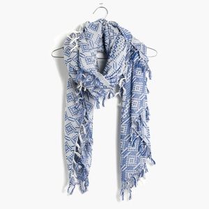 Madewell oversized grid weave scarf