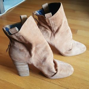 Tan Suede Slouch French Connection Bootie