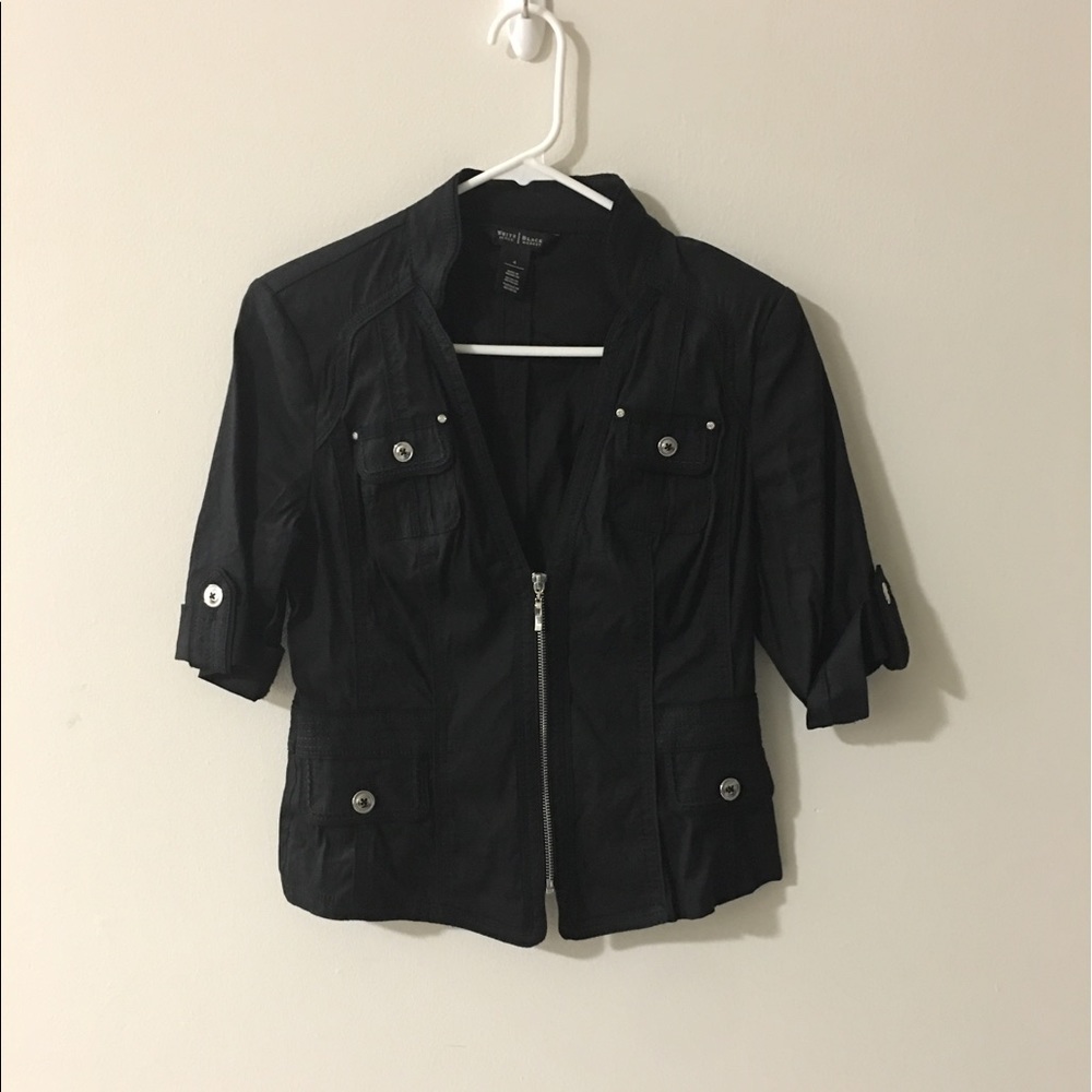 White/Black  Jacket