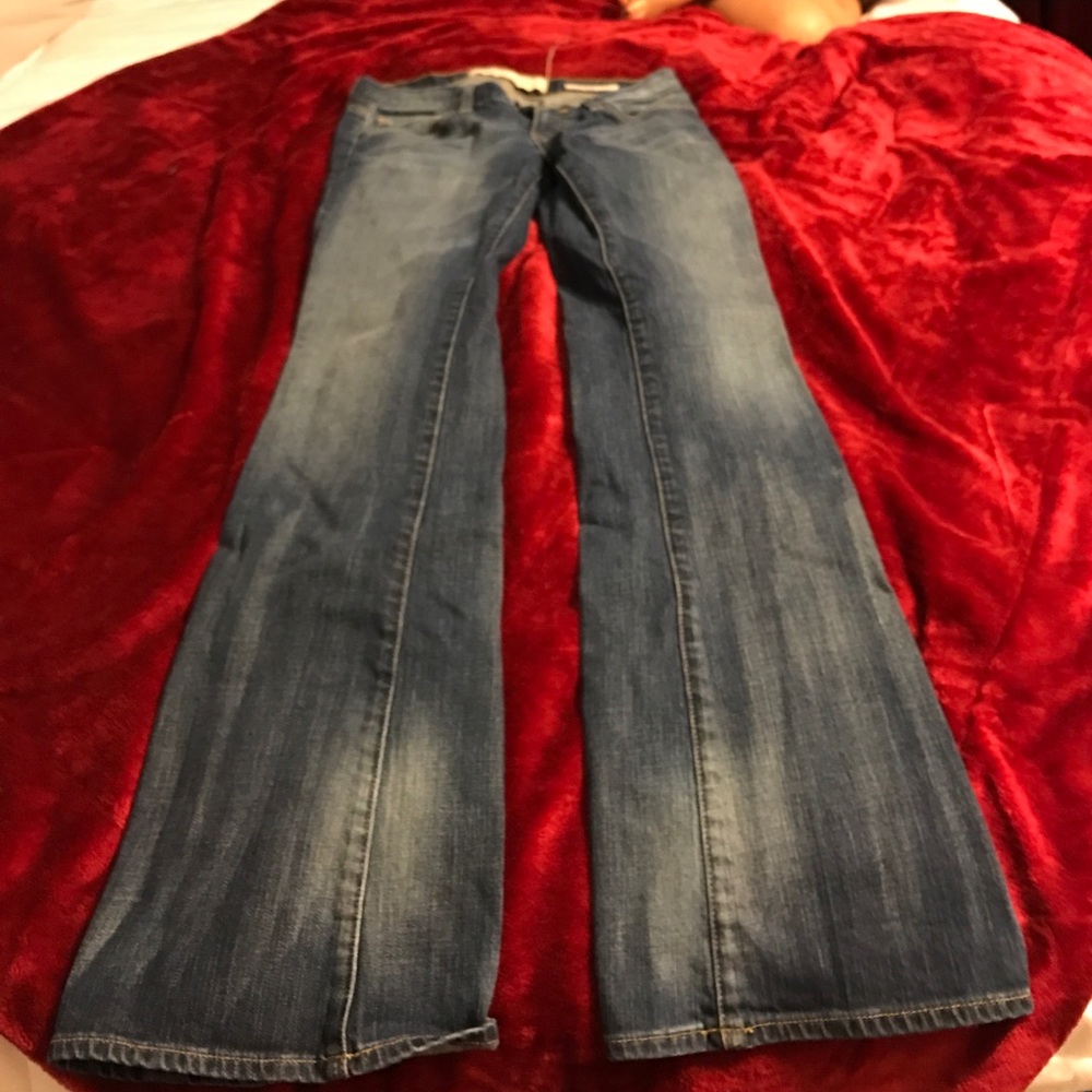 New York & Co. bell bottom denim jeans