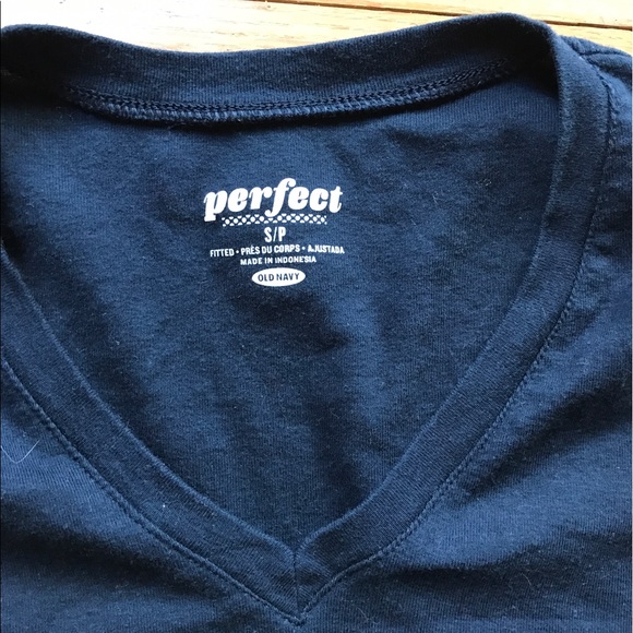 Long sleeve navy t - Picture 2 of 3