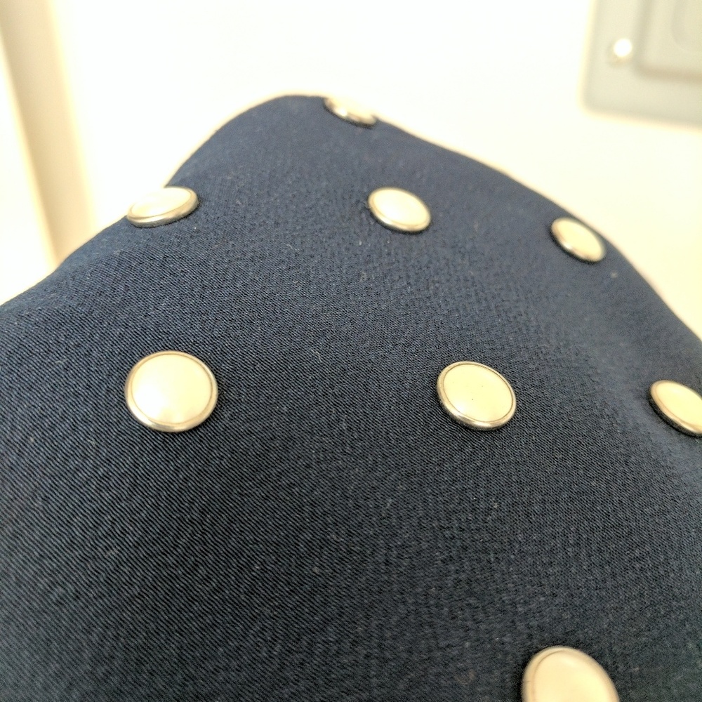 DVF pearl studded navy shorts - Picture 4 of 4