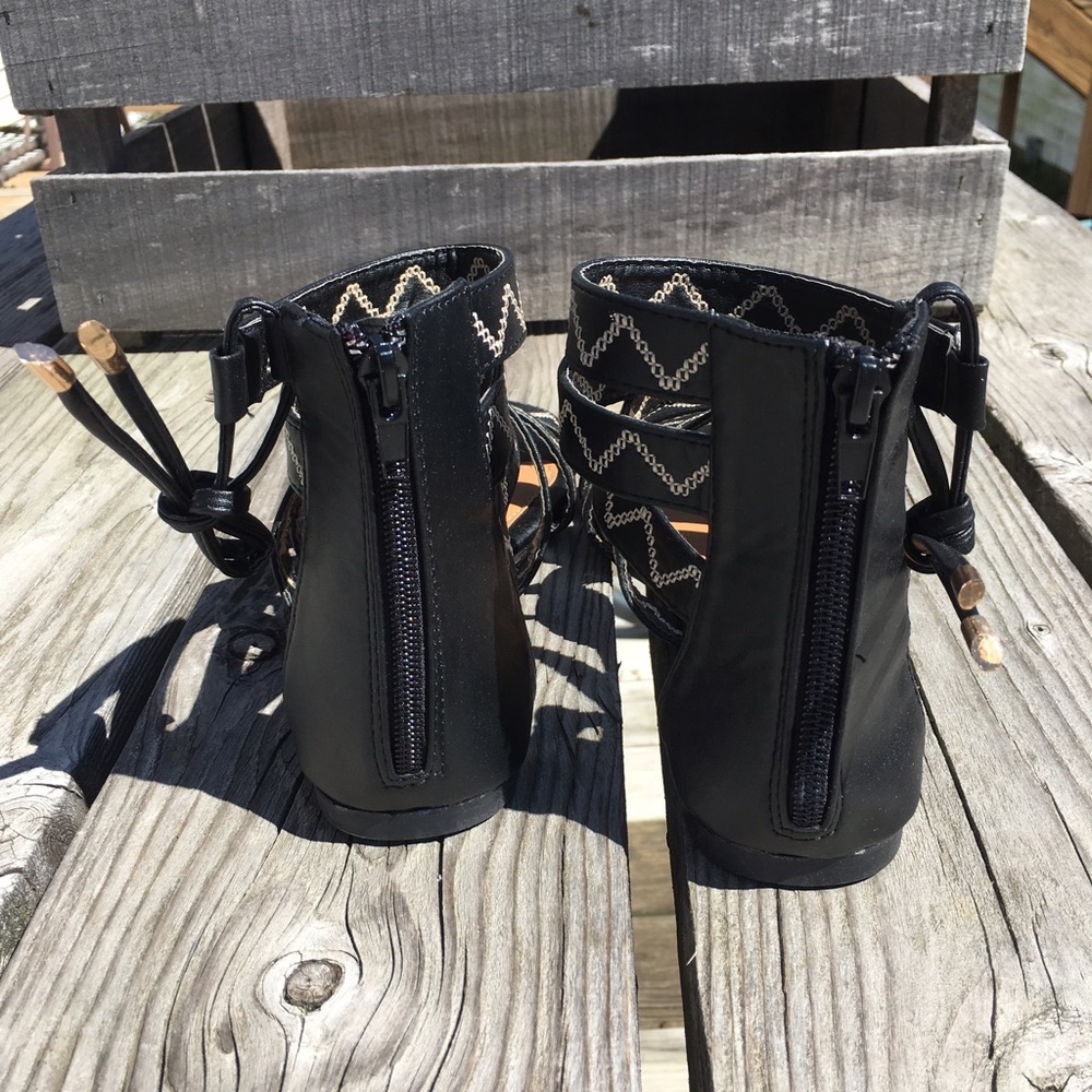 FINAL PRICE 5️⃣🌟! Black Gladiator Sandals! NEW! - Picture 8 of 8