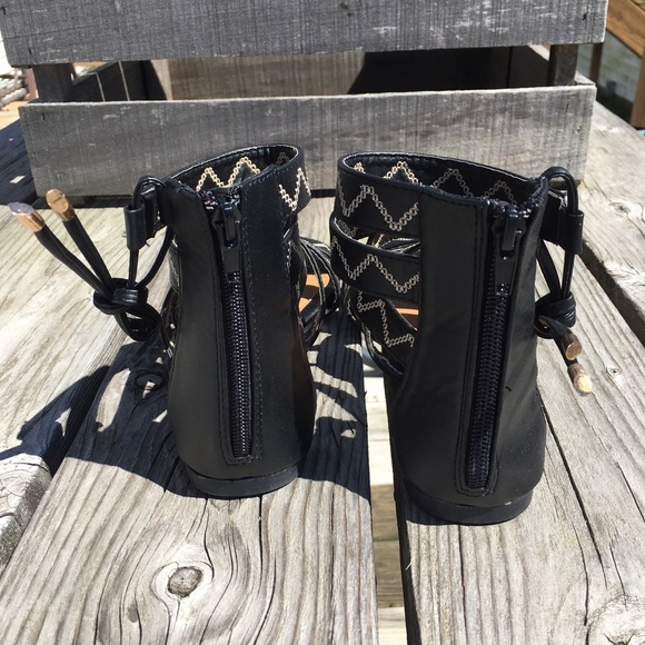 FINAL PRICE 5️⃣🌟! Black Gladiator Sandals! NEW! - Picture 8 of 8