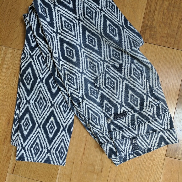 7 for all mankind ikat print cropped skinny jeans - Picture 2 of 3