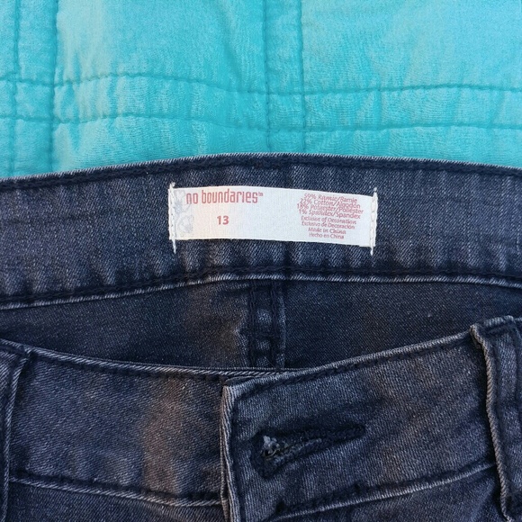 No boundries black denim rivet details - Picture 3 of 4