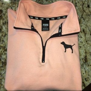 Peach Victoria's Secret zip up.