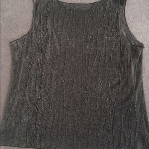 Chic Grey Opaque Tank Top gently worn