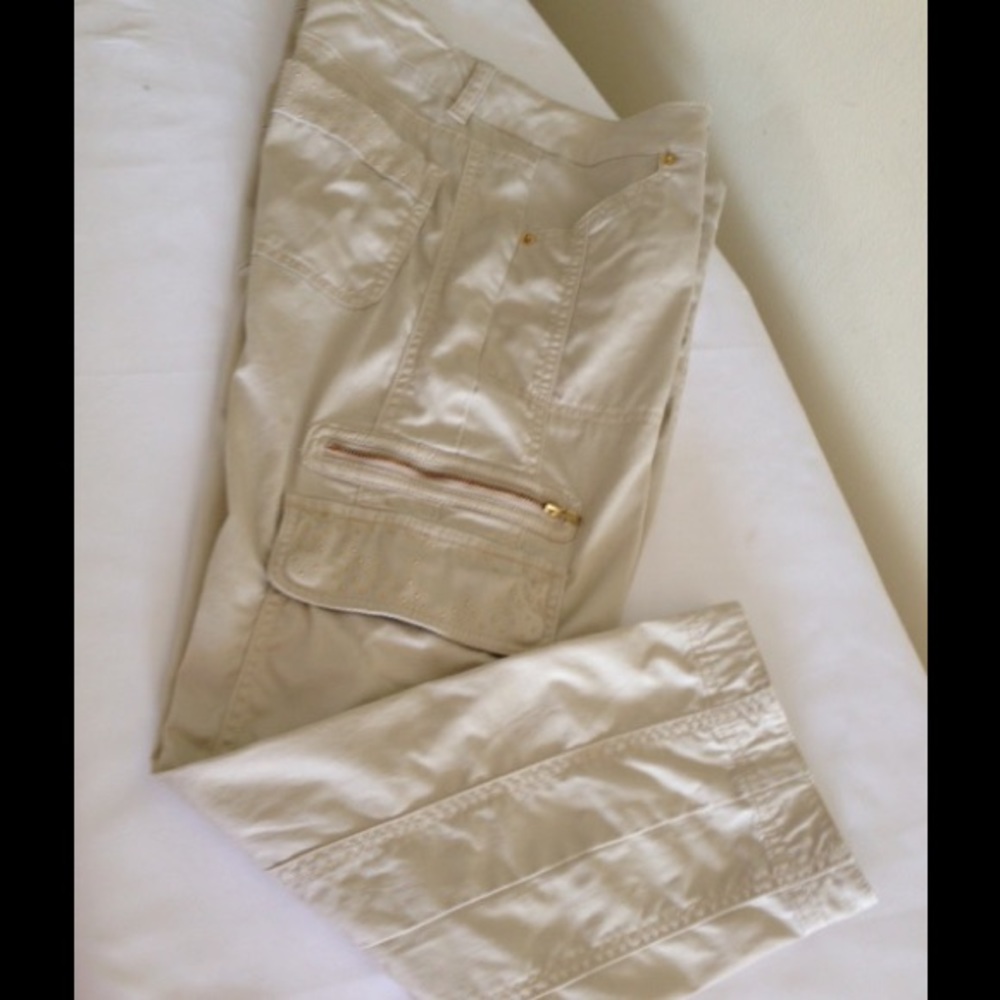 Cache Light  Beige Cropped Charge Size 0