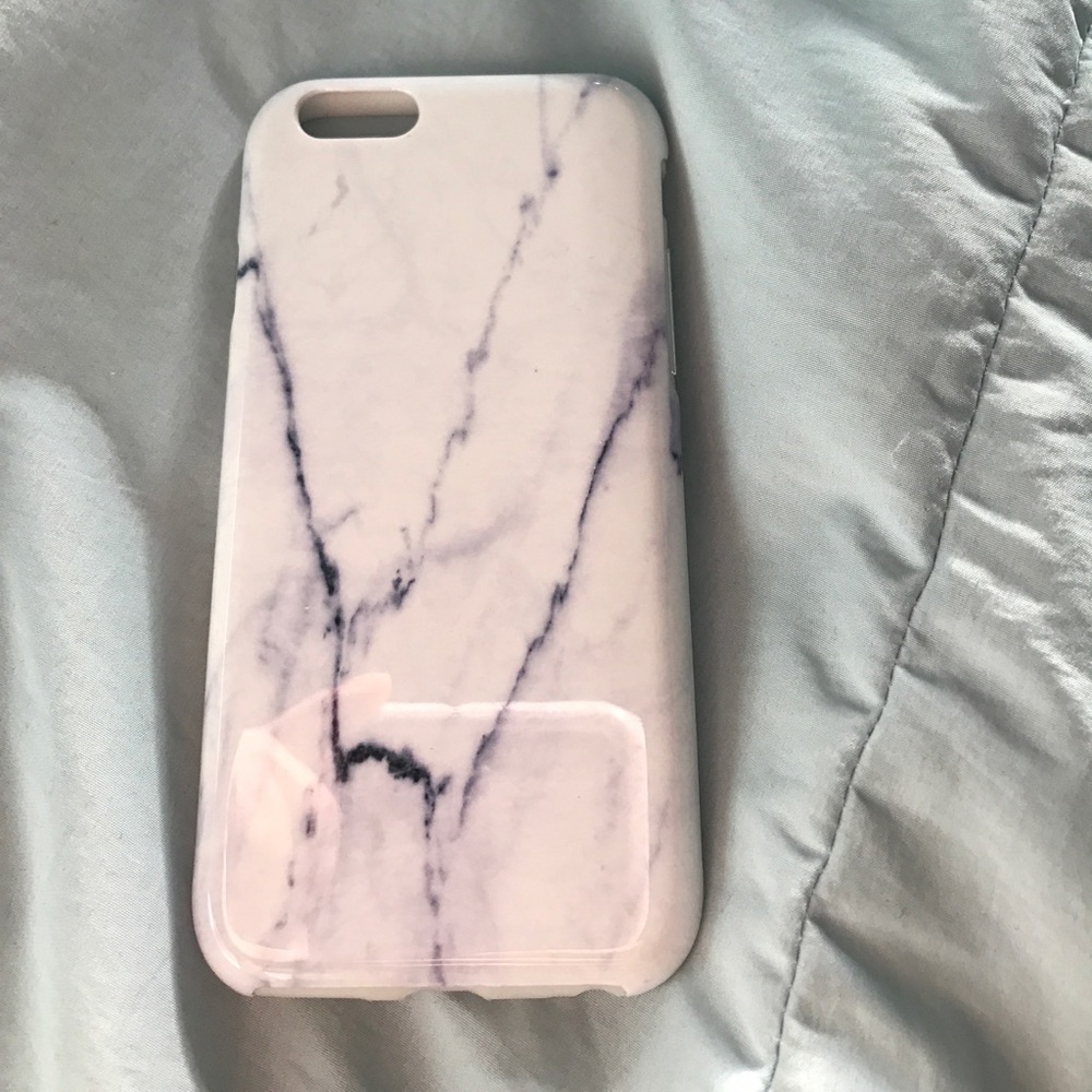 Marble white rubber and plastic case, iPhone 6,6s