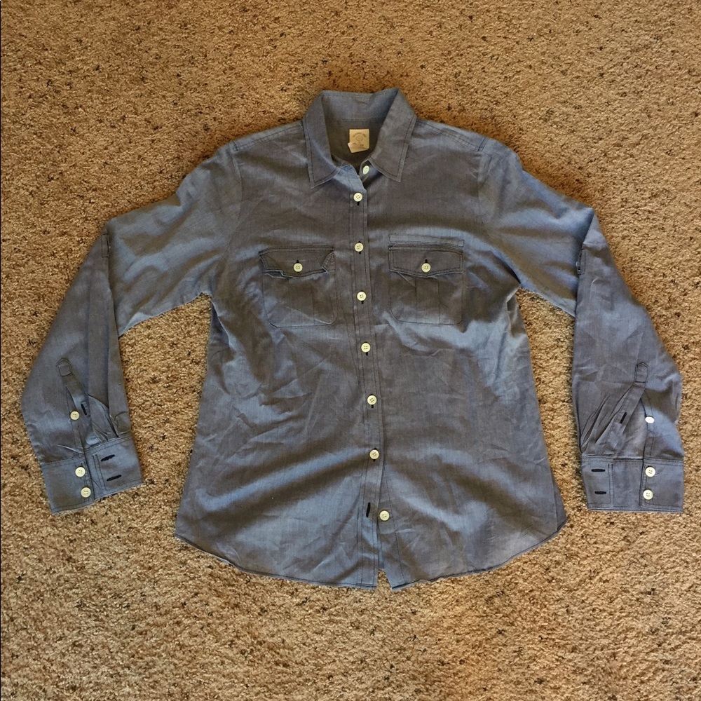 ❌SOLD❌ J Crew The Perfect Shirt Cotton Chambray