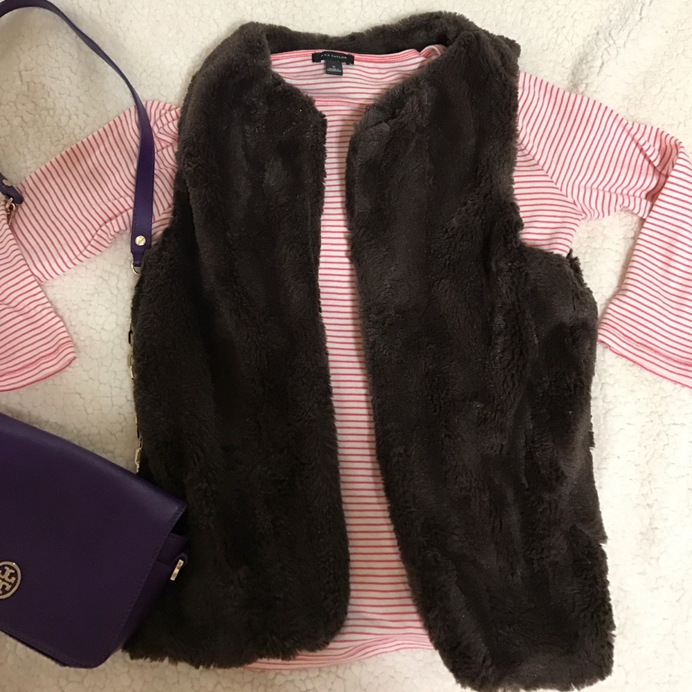 Kids Brown Faux Fur jacket