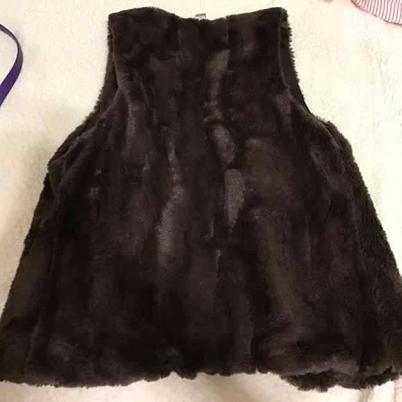 Kids Brown Faux Fur jacket - Picture 4 of 4