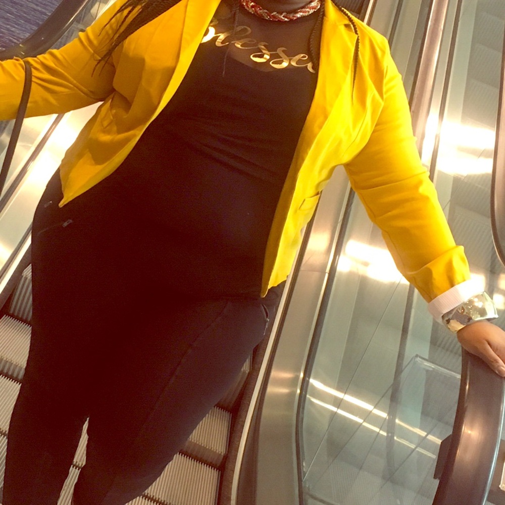 Yellow blazer