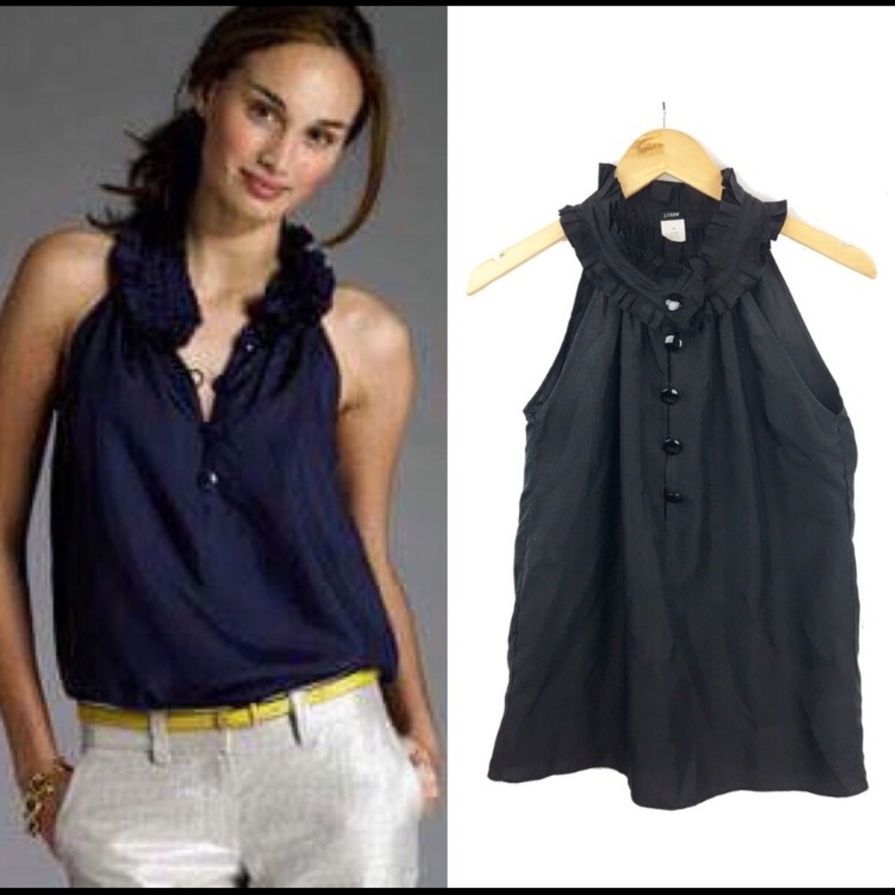 - J.Crew 100% Silk Blouse