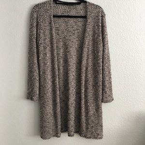 Black, White, and Pink oversized Cardigan