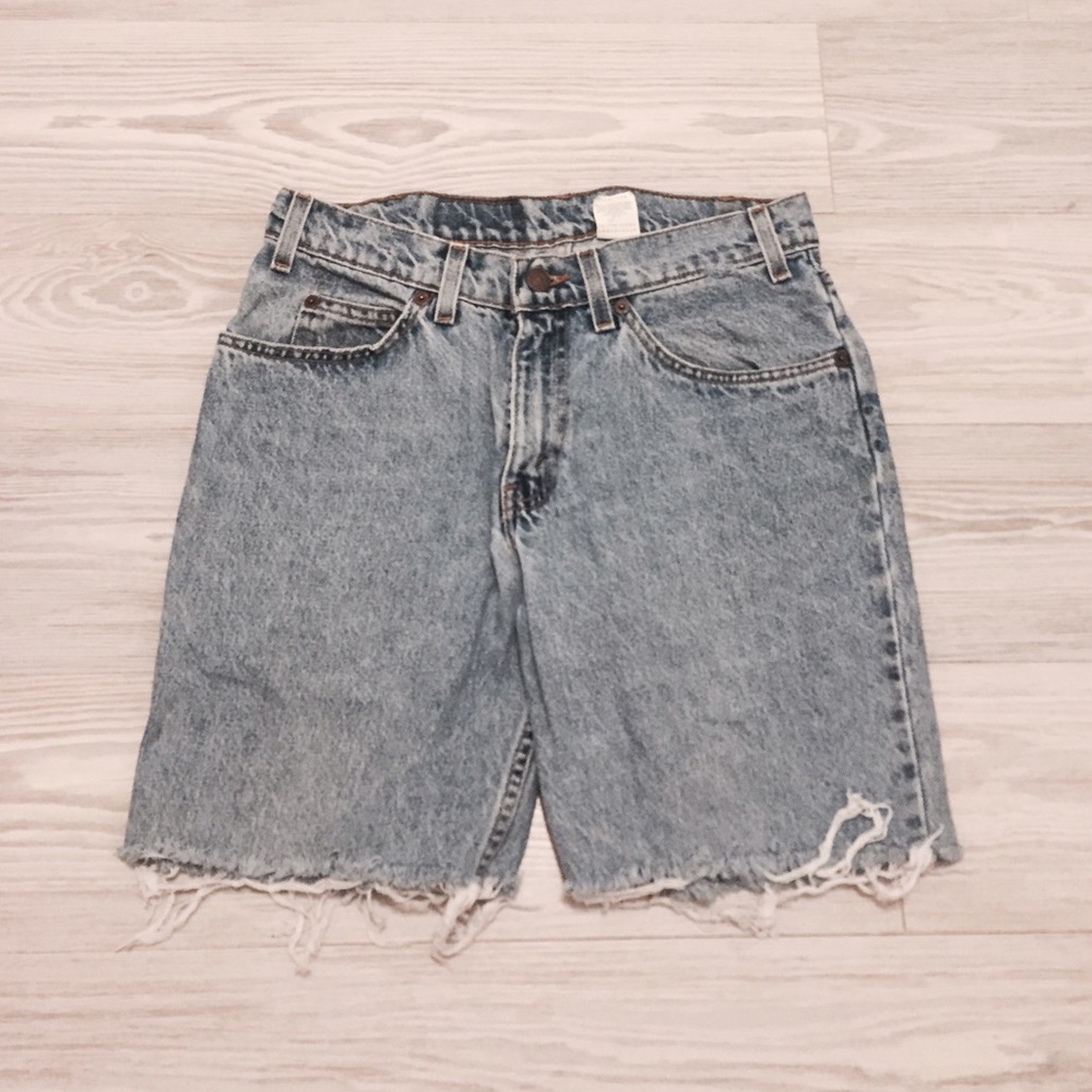 LEVI'S Mid Denim Wash Shorts