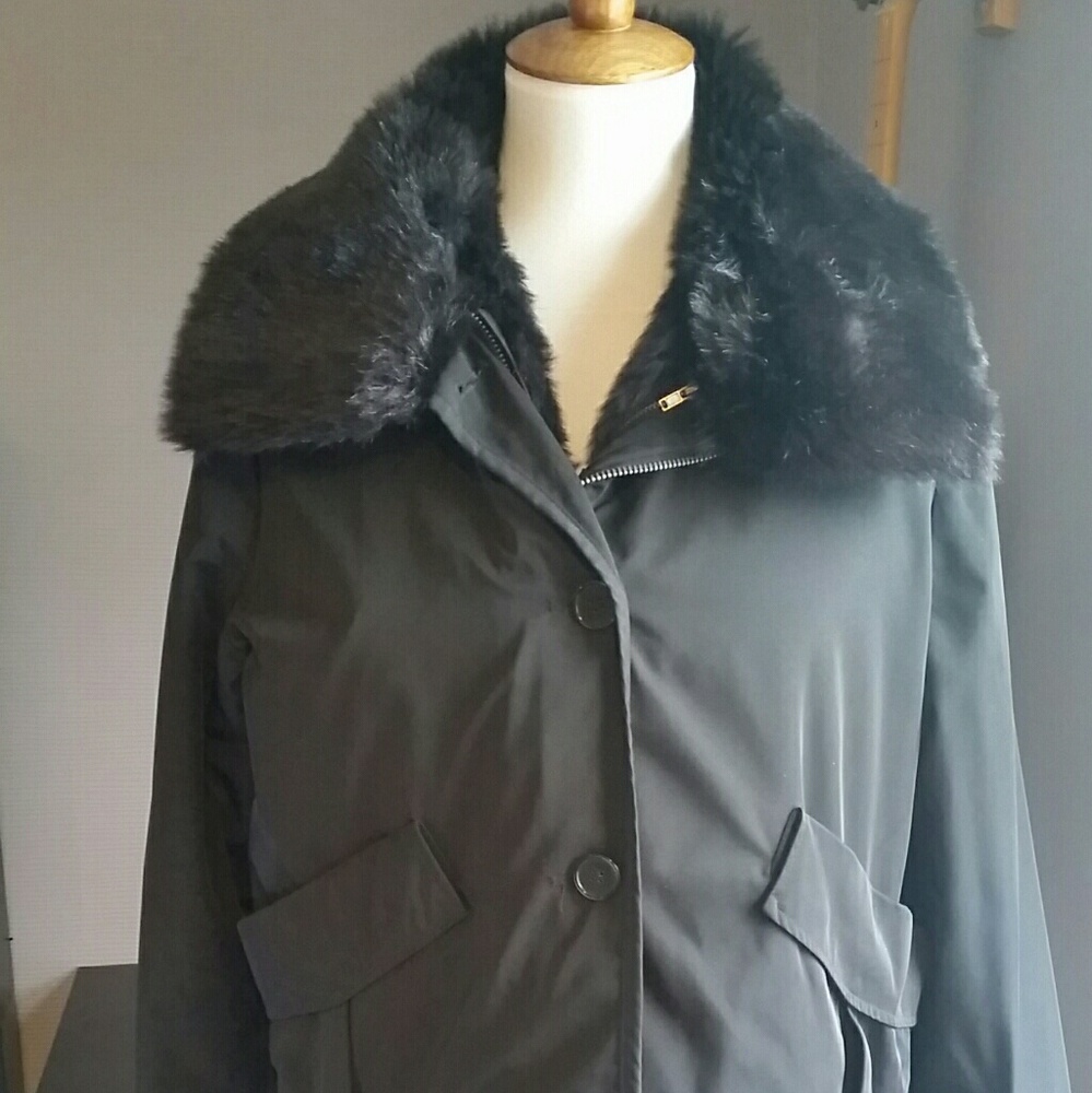 New York and Company jacket with faux fur lining