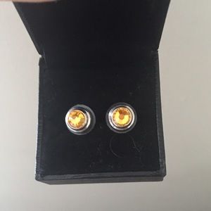 Alex and Ani citrine earrings