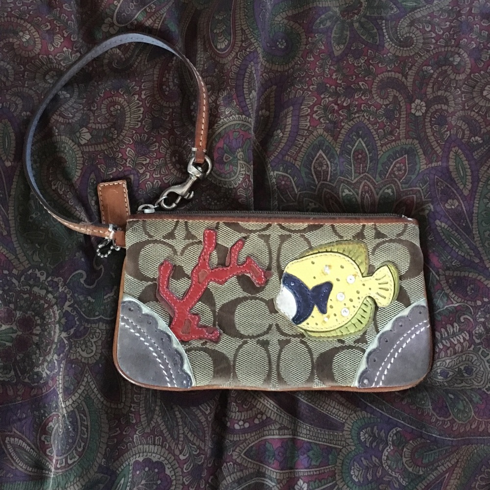 Limited edition coach wristlet