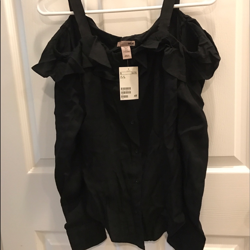 H&M off the shoulder with elastic straps