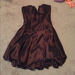 Brown formal dress