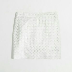 J. crew factory exploded eyelet skirt