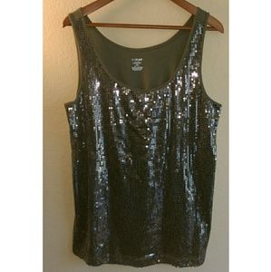 Lane Bryant sequined tank top