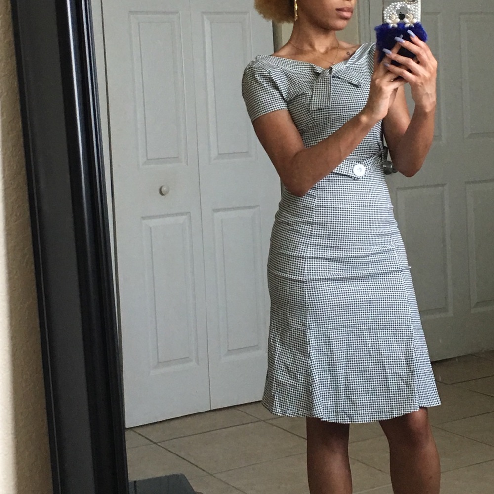 Black and white dress