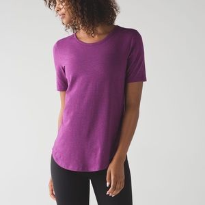 lululemon Love Tee in Heathered Chilled Grape