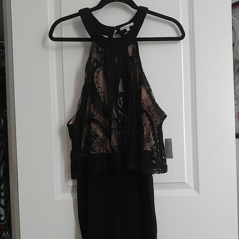 Pantsuit with Lace Top