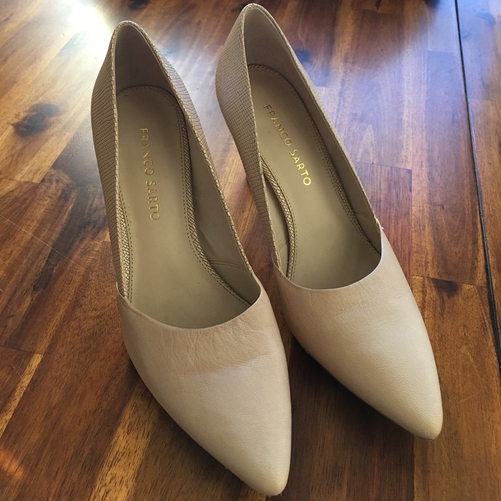Franco Sarto nude heels Size 8