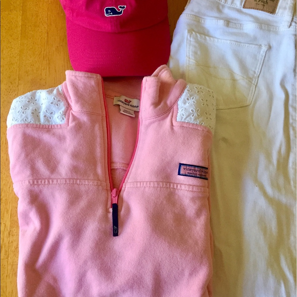 Vineyard Vines Pink & White Pattern Shep Shirt