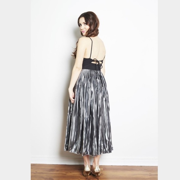 Free People Piper Pleated Midi Dress - Picture 6 of 7