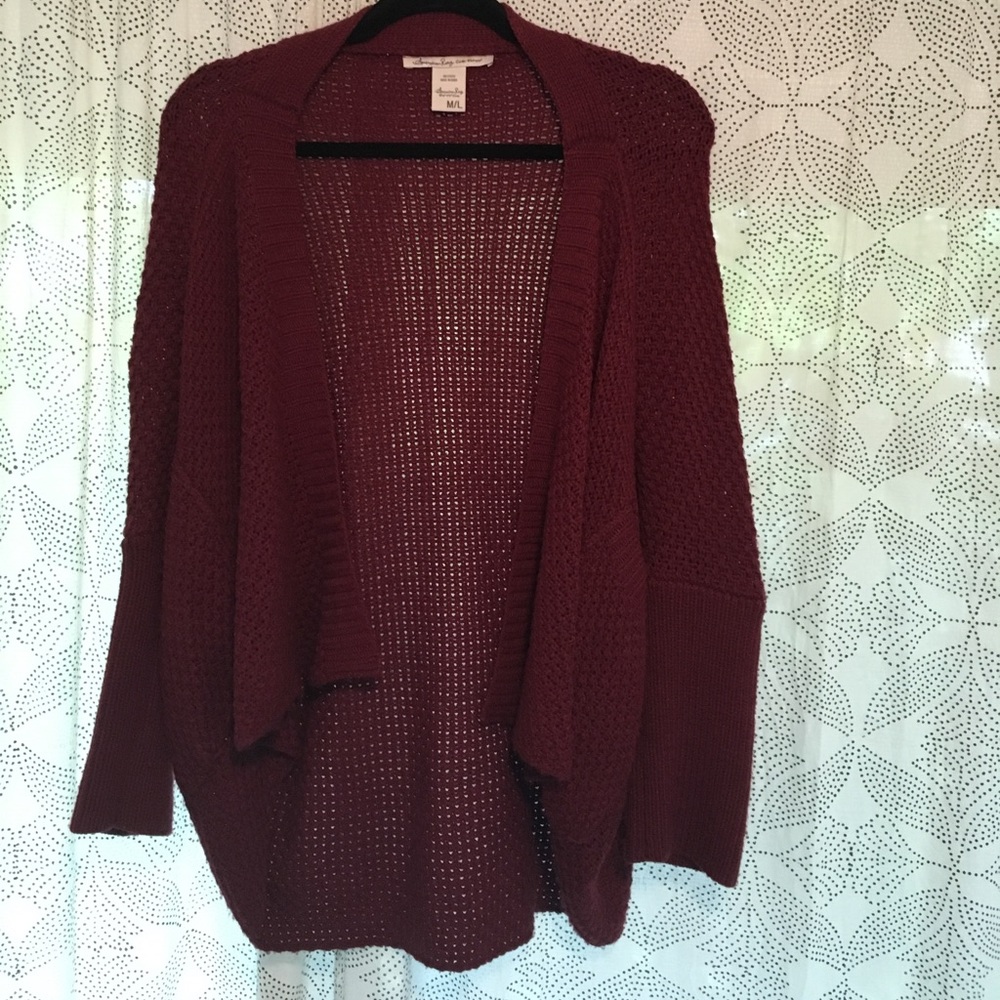 American rag knit cardigan