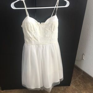White Lace fit and flare dress