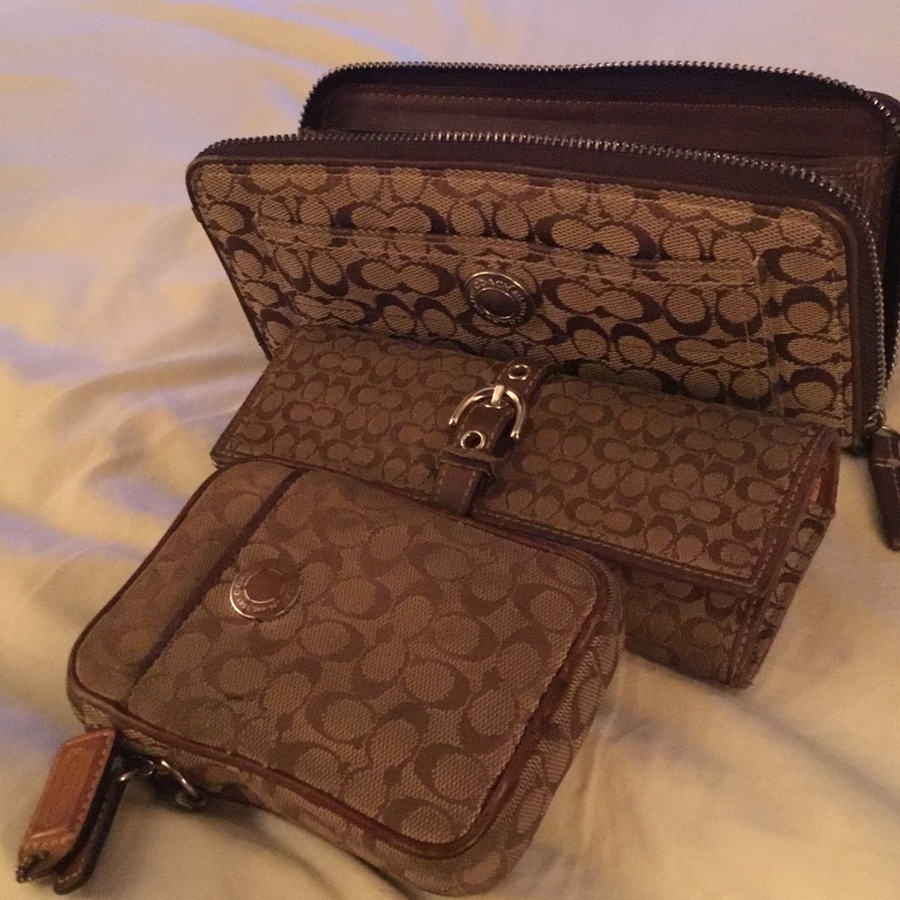 Coach mini wallet camera case eyeglass case