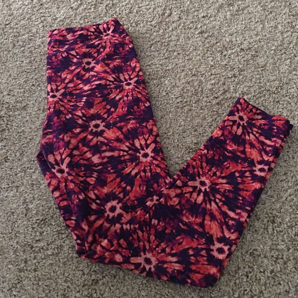 LuLaRoe one size tie-dye leggings