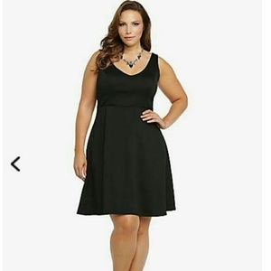 Torrid black skater dress