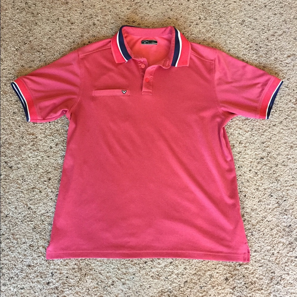 Callaway Golf Polo salmon shirt