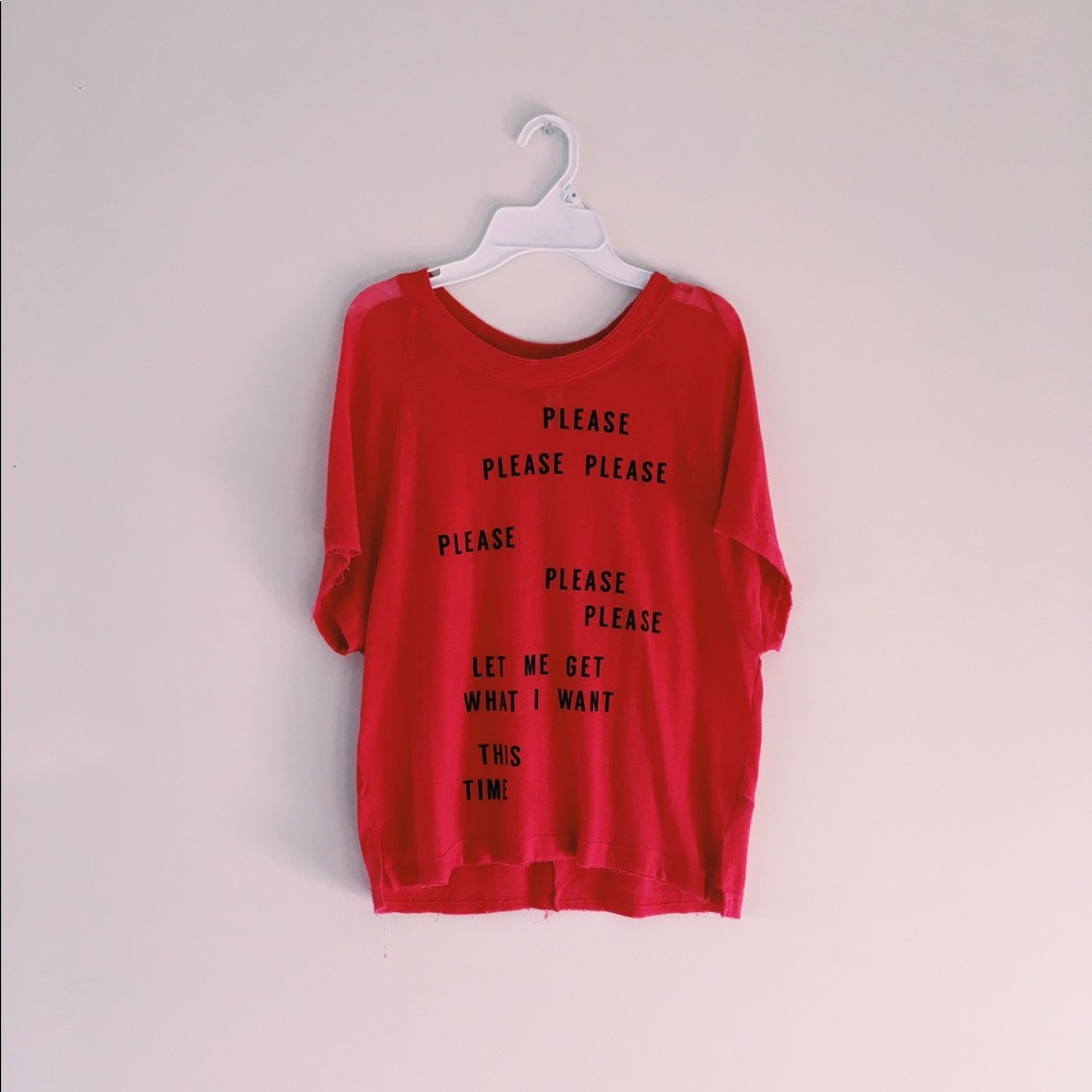 "Please please..." Bethany Mota from Aero top