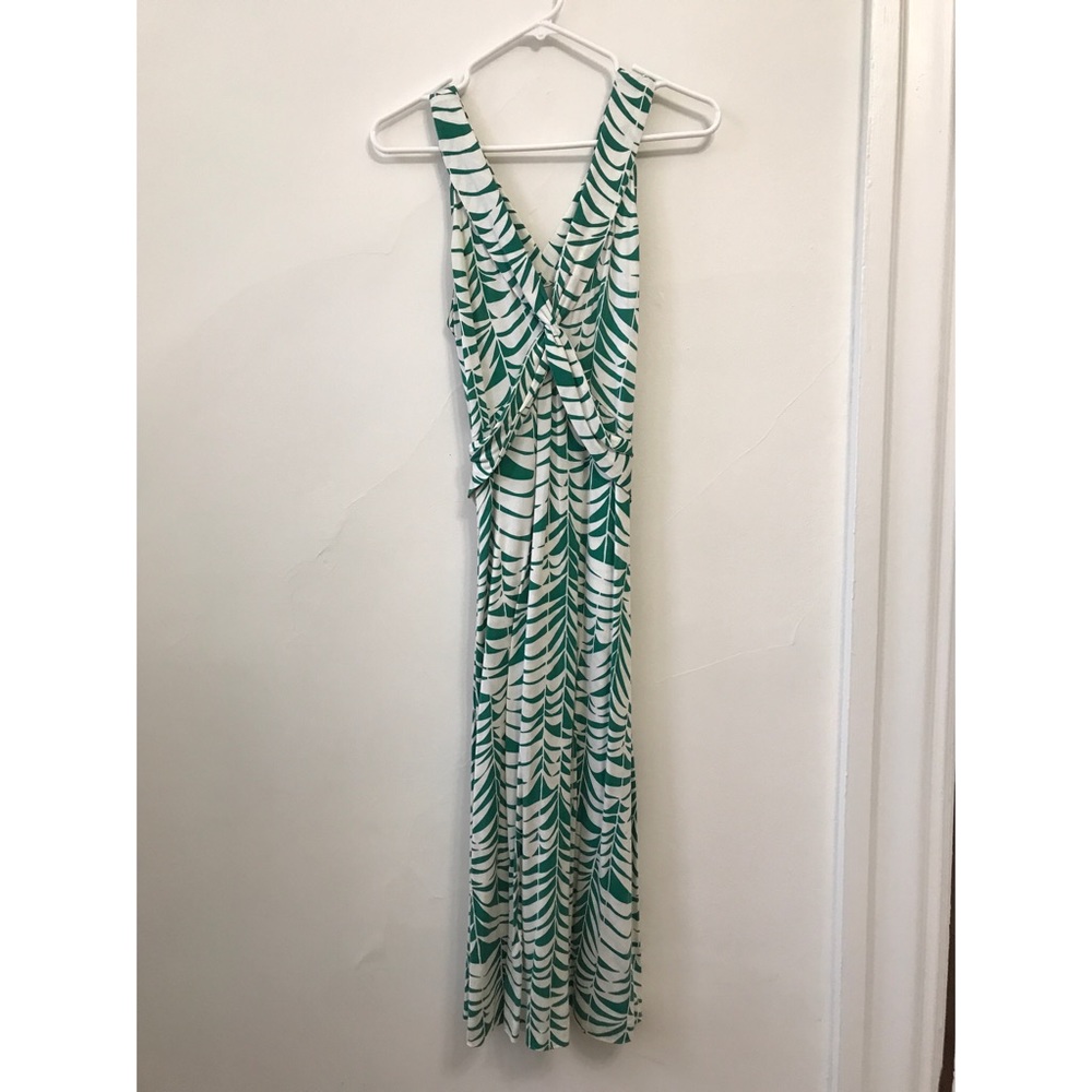 Banana Republic green and white dress