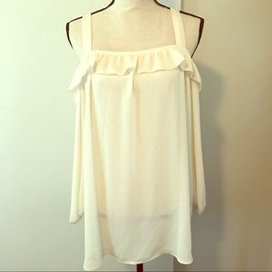 Off the shoulder chiffon new w/tags Nordstrom top